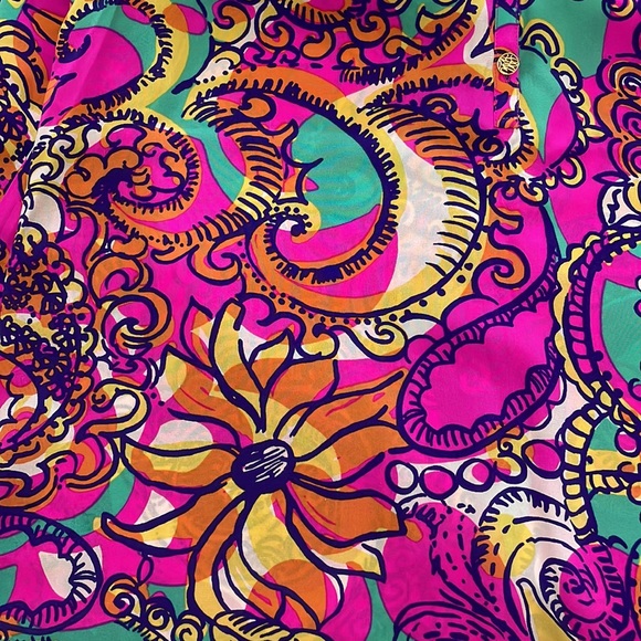 Lilly Pulitzer EUC Elsa Silk Blouse *Rare Print - Picture 8 of 12
